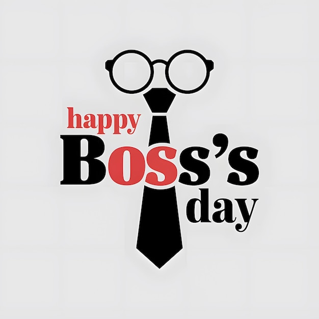 Poster-Design für den Happy Boss Day-Banner