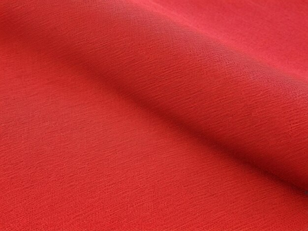 Foto roter stoff mit polyester-textur und textiler hintergrund mit roter fabirc-textur