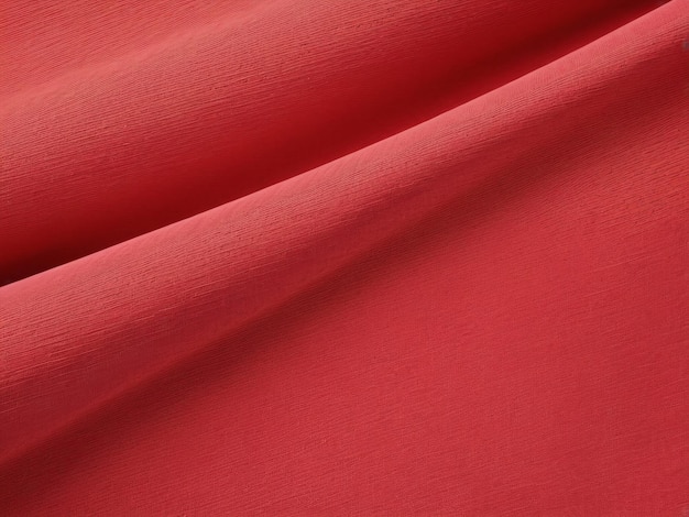 Foto roter stoff mit polyester-textur und textiler hintergrund mit roter fabirc-textur