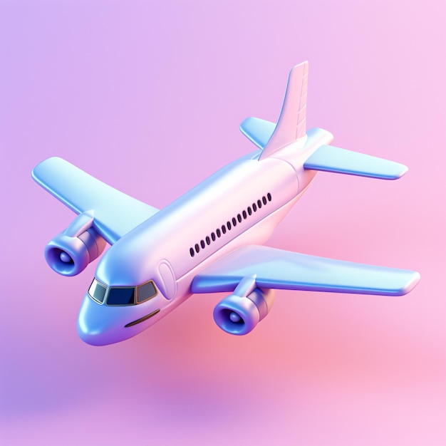 Schöne 3D-Cartoon-Flugzeugmodell