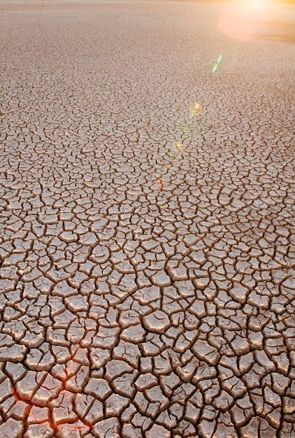 Foto solo quebrado no ambiente de pampas patagônia argentina