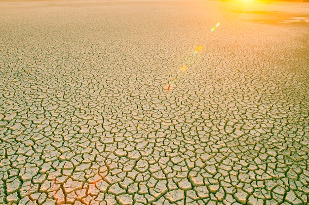 Foto solo quebrado no ambiente de pampas patagônia argentina