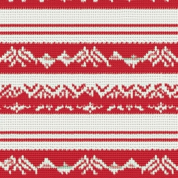 Foto strick-weihnachts-sweater mit hässlichem muster nahtlos sauber und minimalistisch