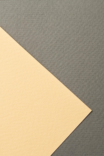 Foto textura de papel de fundo de papel kraft áspero cores bege preto mockup com espaço de cópia para texto