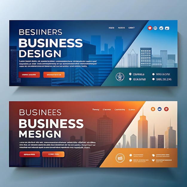 Foto todos os banners da empresa design imagem bonita fundo branco uso ai gerador ai gerador