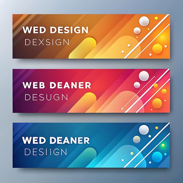 Foto todos os banners da empresa design imagem bonita fundo branco uso ai gerador ai gerador