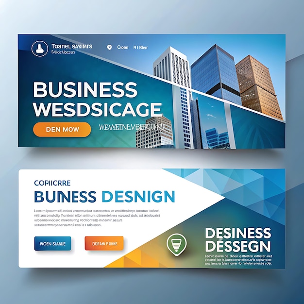 Foto todos os banners da empresa design imagem bonita fundo branco uso ai gerador ai gerador