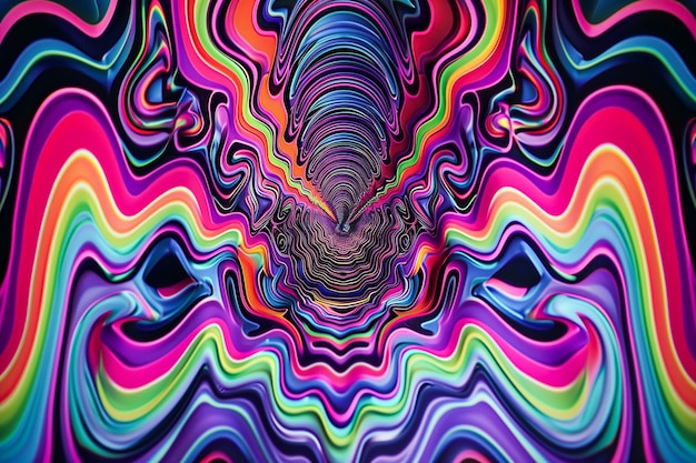 Foto trippy abstrakte tapeten modernes kunstkonzept