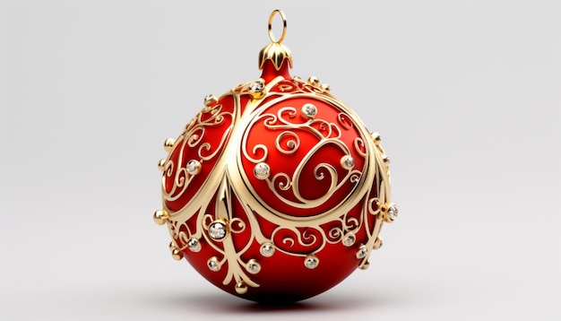 Um ornamento de Natal em 3D