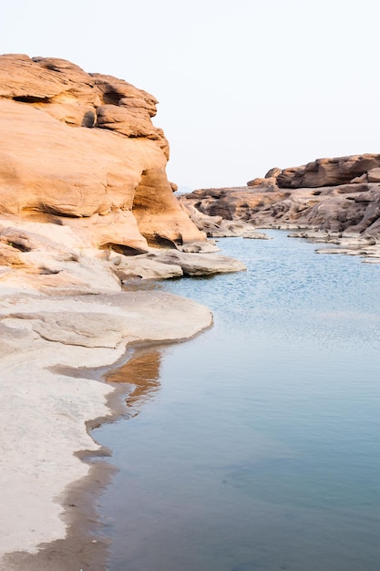 Unsichtbarer Sam Pan Bok Grand Canyon Ubon ratchathani Nordosten von Thailand