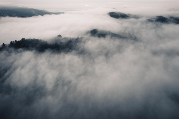 Foto vista de baixo ângulo de nuvens no céu