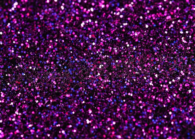 Vista superior glitter para maquiagem