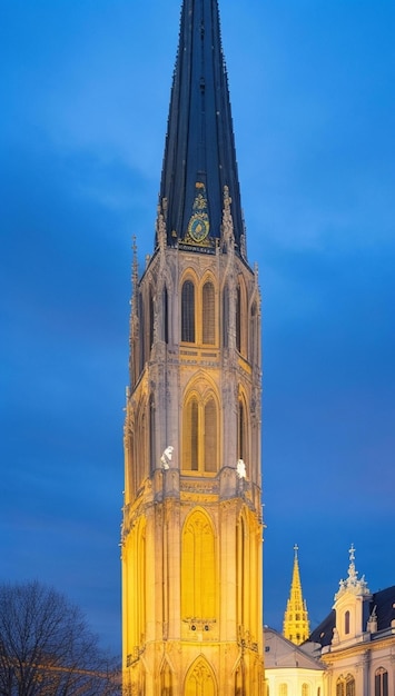 Foto votivkirche votive kirche wien dämmerung