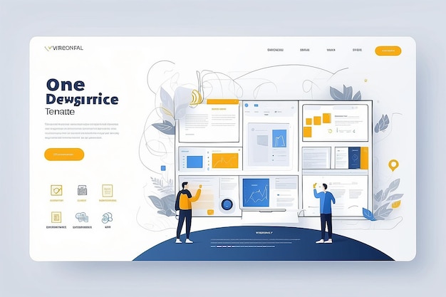 Foto website-design-vorlage wireframe-landing-seite für unternehmen einseitige website-seite layou