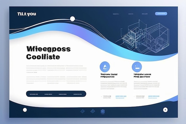 Foto website-design-vorlage wireframe-landing-seite für unternehmen einseitige website-site layou moderne