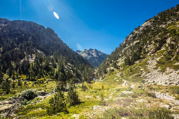 Weg von Banos de Panticosa in den aragonesischen Pyrenäen