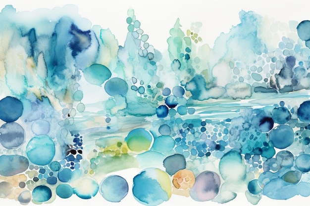 Foto whimsical waters aquarell textur compilatio einfache geometrische moderne aquarell hintergrund