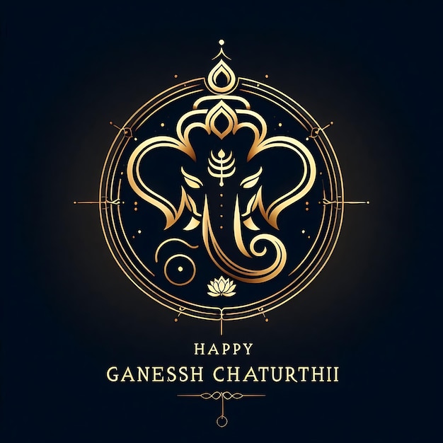 Foto wunderschönes ganesh chaturthi-design mit lord ganesh