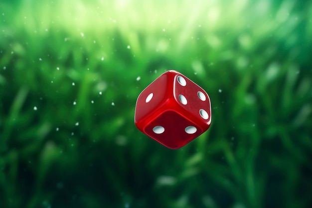 Free photo 3d dice in nature