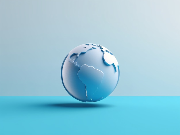 Free photo 3d earth planet shape