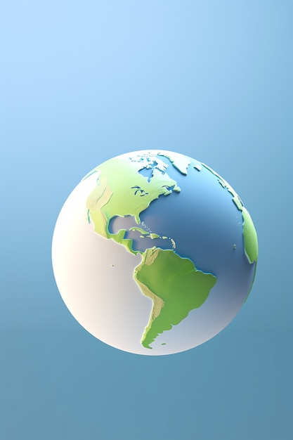 Free photo 3d earth planet shape