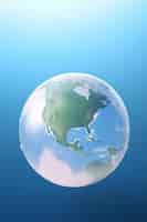 Free photo 3d earth planet shape