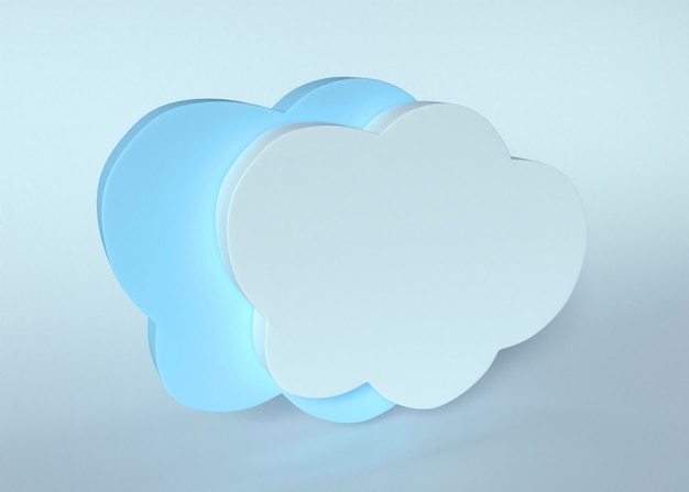 Free photo 3d model of clouds