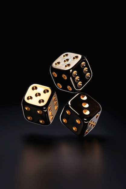 Free photo 3d rendering of dices