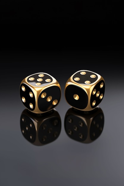 Free photo 3d rendering of dices