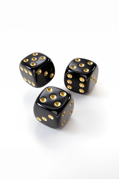 Free photo 3d rendering of dices