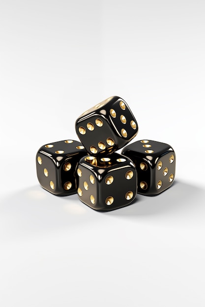 Free photo 3d rendering of dices