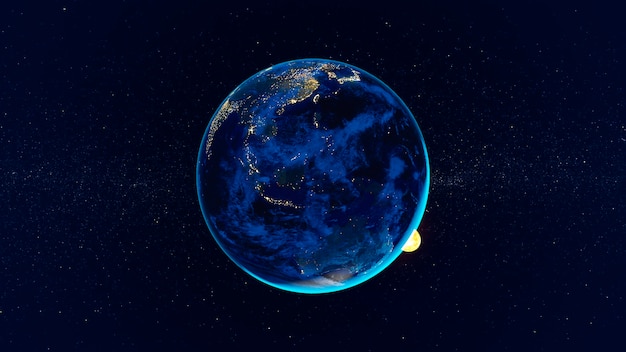 3d rendering of planet earth