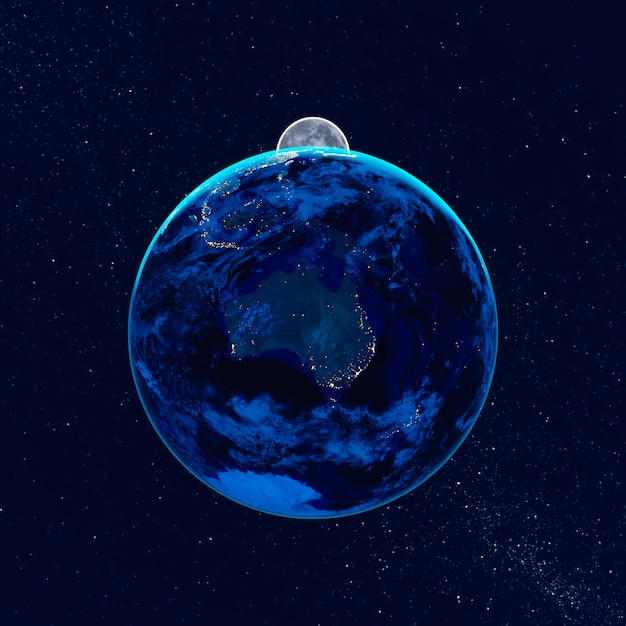 3d rendering of planet earth