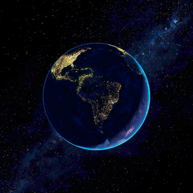 Free photo 3d rendering of planet earth