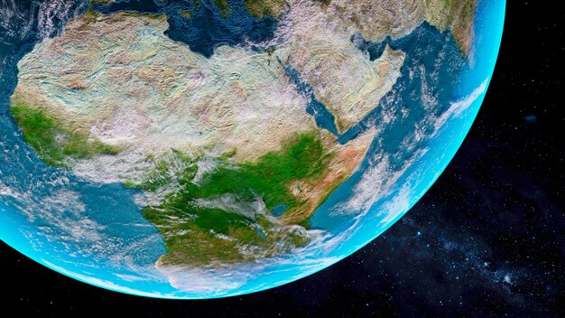 3d rendering of planet earth