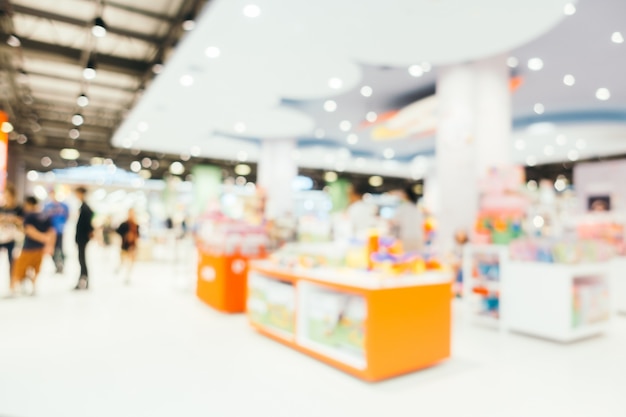 Free photo abstract blur and bokeh defocused shopping mall interior of department store