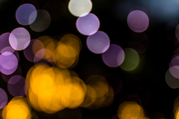 Free photo abstract bokeh background at night