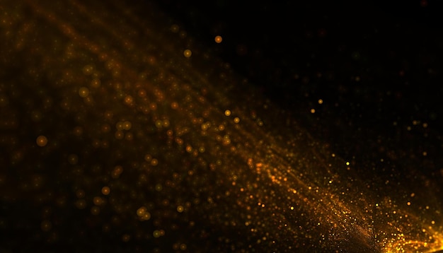 Free photo abstract bursting golden particles glitter background illustration