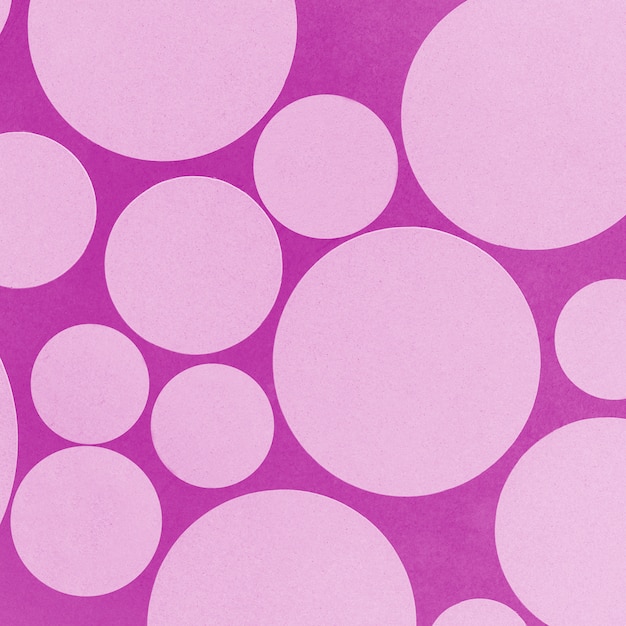 Free Photo abstract geometrical circle design on pink background