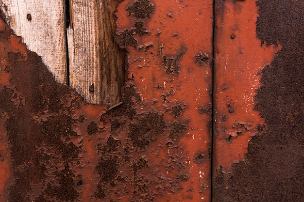 Free Photo abstract metallic surface with rust