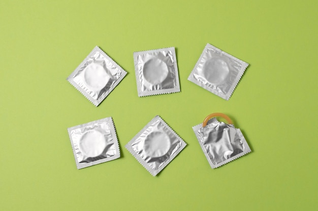 Free photo abstract sexual health assortment with condom