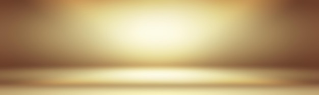 Free photo abstract solid of shining yellow gradient studio wall room background