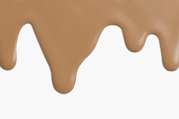 Acrylic dripping paint in light brown