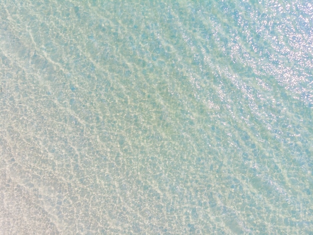 Free Photo aerial view of sea and ocean water reflection with sun light