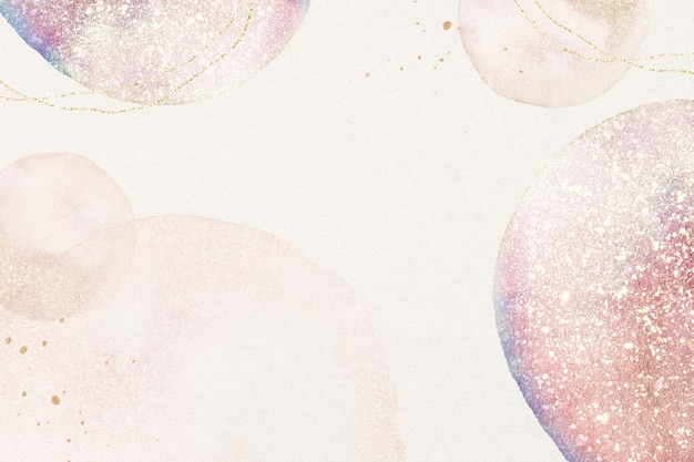 Free photo aesthetic pink background, design in watercolor & glitter