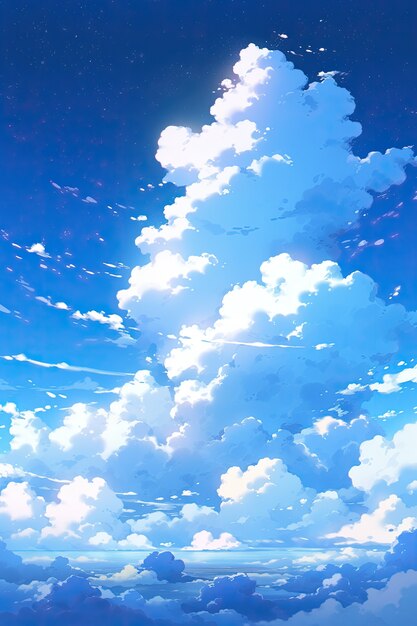 Anime style clouds