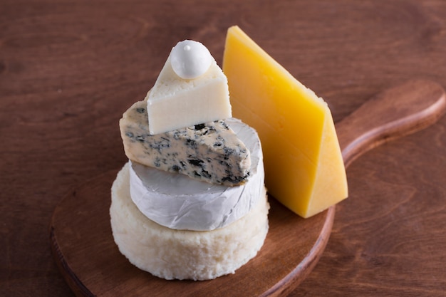 Free photo assortment of delicious cheese