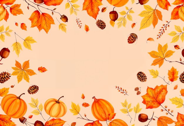 Free Photo autumn patterned  background