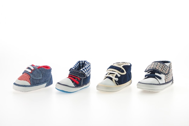 Baby boy shoes isolated