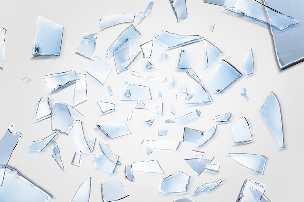 Free Photo background of blue mirror shards